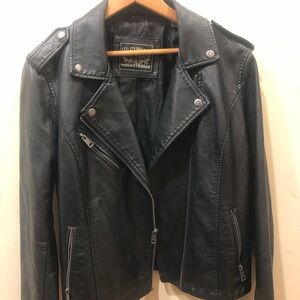 Levi's Black Faux Leather Jacket for Women